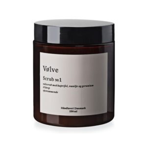 Scrub No.1 med vanilje, kaprifol og geranium fra Vølve